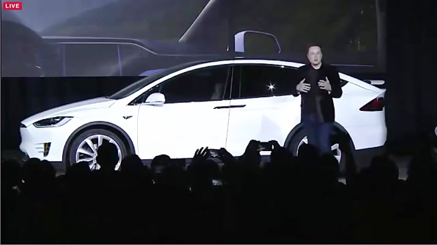 مراسم رونمایی از مدل ایکس تسلا