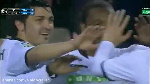 گل های والنسیا در لیگ اسپانیای...