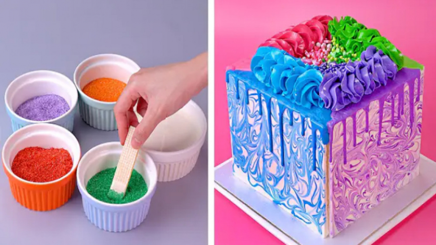 ایده های طراحی کیک آسان خانگی...