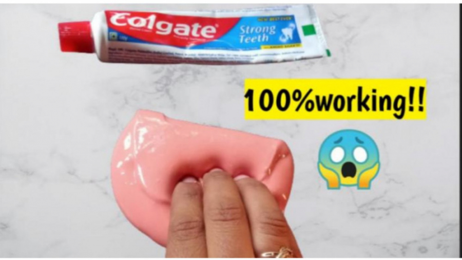 درست کردن اسلایم با خمیر دندان...