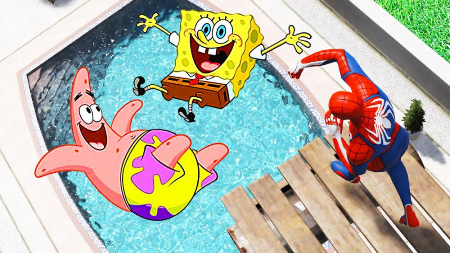 پاتریک و باب اسفنجی و اسپایدرم...