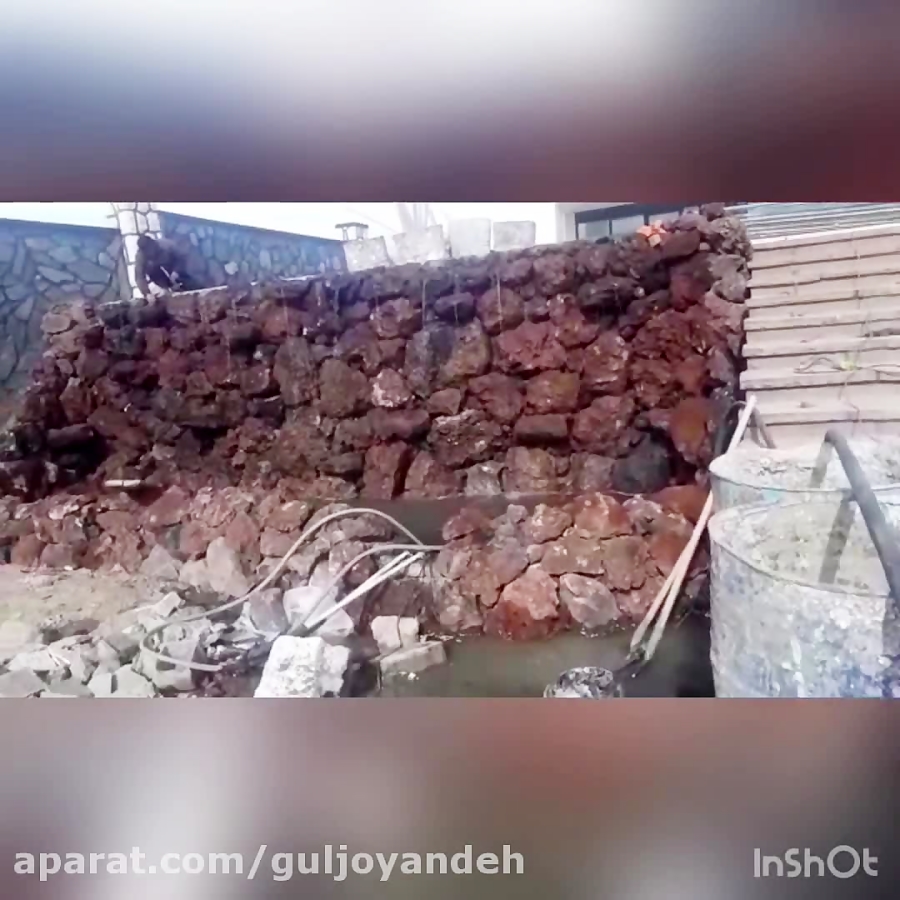 ساخت ابشار و آبنما برکه جوی آب با سنگهای صخره ای 09124026545