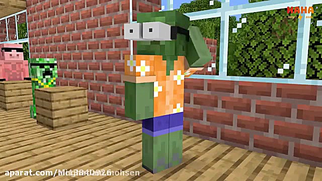 انیمیشن ماینکرافت مدرسه هیولا‌...