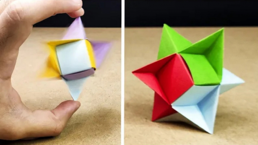 آموزش اوریگامی ستاره چند ضلعی