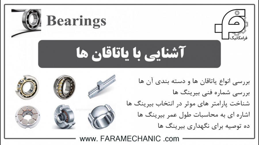 آشنایی با یاتاقان ها