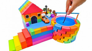 ساخت خانه کلبه ای دارای چاه آب...