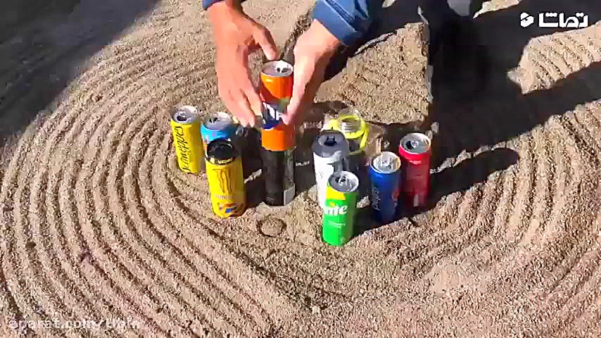 بازی و سرگرمی با نوشابه های گا...