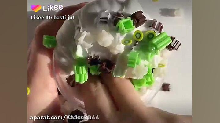 اسلایم خامه ای کیوی