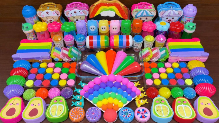 12 دقیقه اسلایم میکاپ رنگین کم...