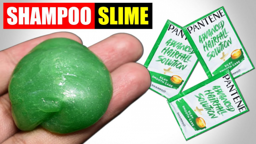 آموزش اسلایم با شامپو و خمیردن...