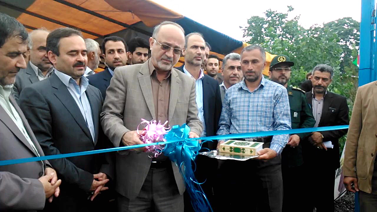 افتتاح پروژه آبرسانی رودسر