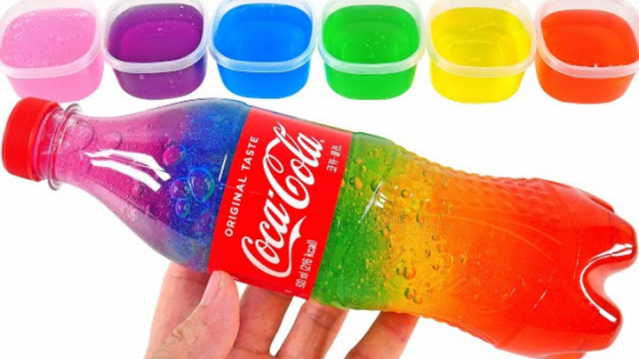 ساخت نوشابه کوکاکولا با اسلایم...