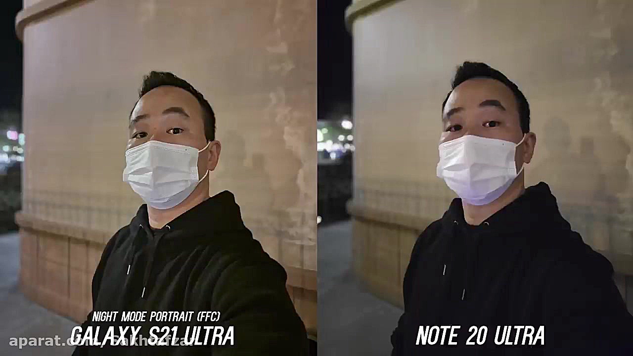 مقایسه دوربین گلکسی اس 21 اولت...