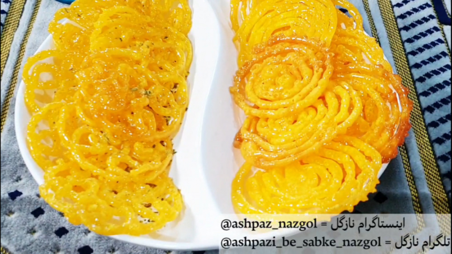 طرز تهیه زولبیا و شربت زولبیا...