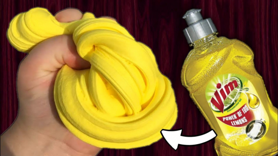 آموزش اسلایم با مایع ظرف