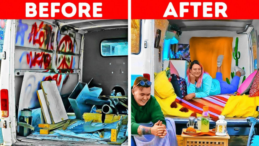 یک ون مرسدس قدیمی را به یک ون...