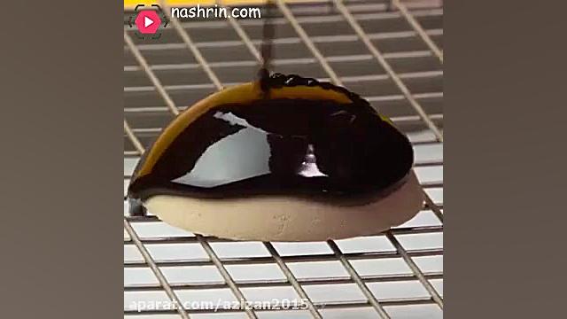 آموزش کیک شکلاتی  تزیین