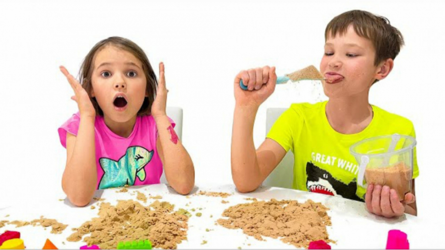 مکس کتی را با ماسه های خوراکی...