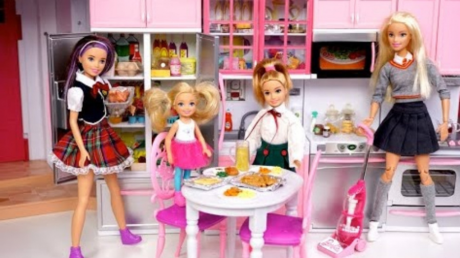 عروسک باربی  روتین مدرسه عروسک...