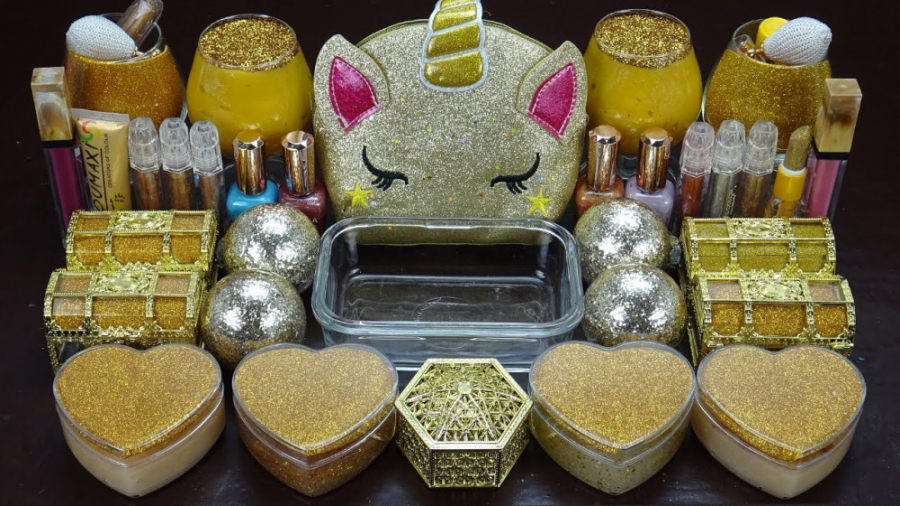 یونیکورن اسلایم اکلیلی طلایی