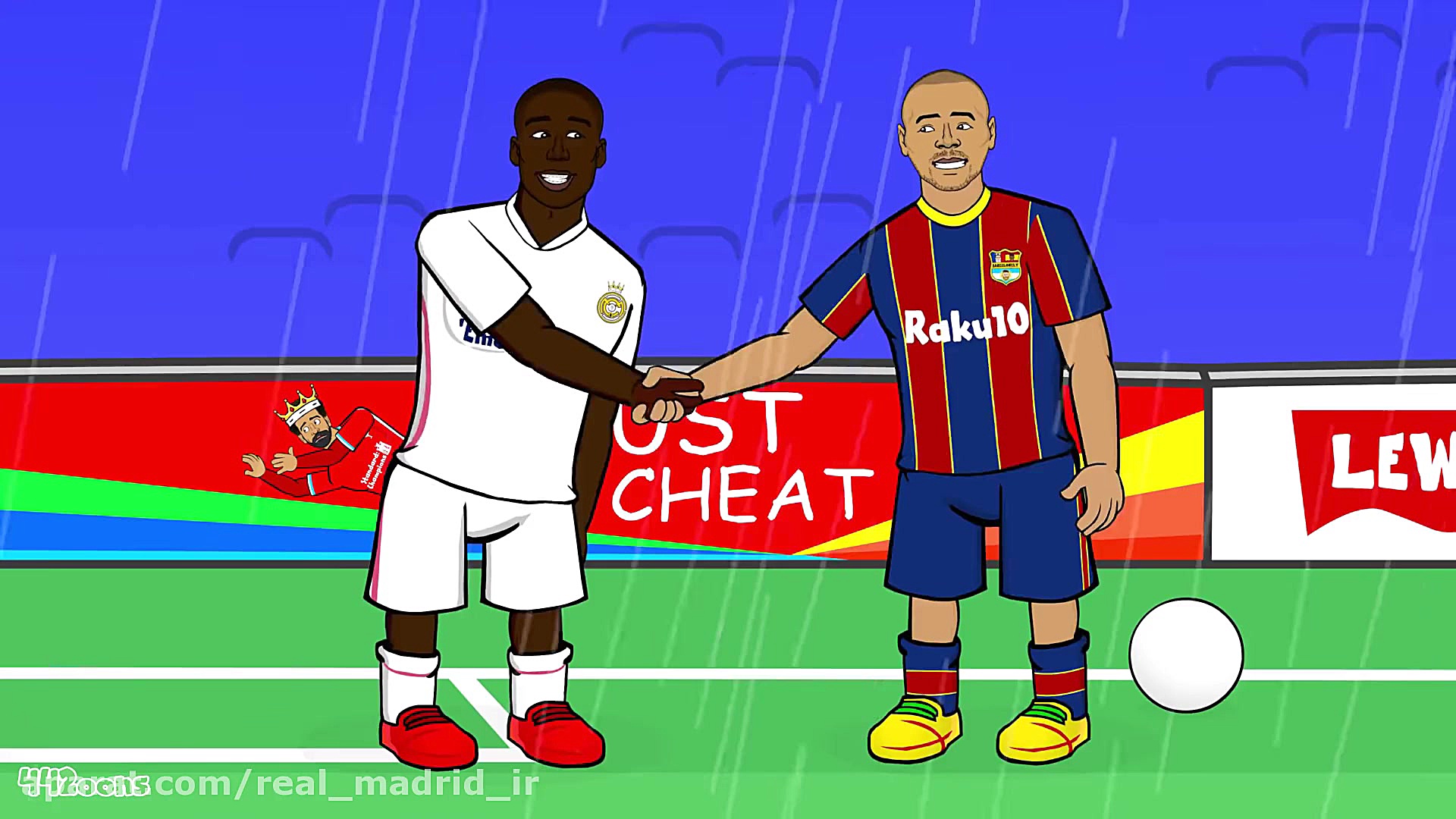 کارتون طنز اتفاقات ال کلاسیکو...