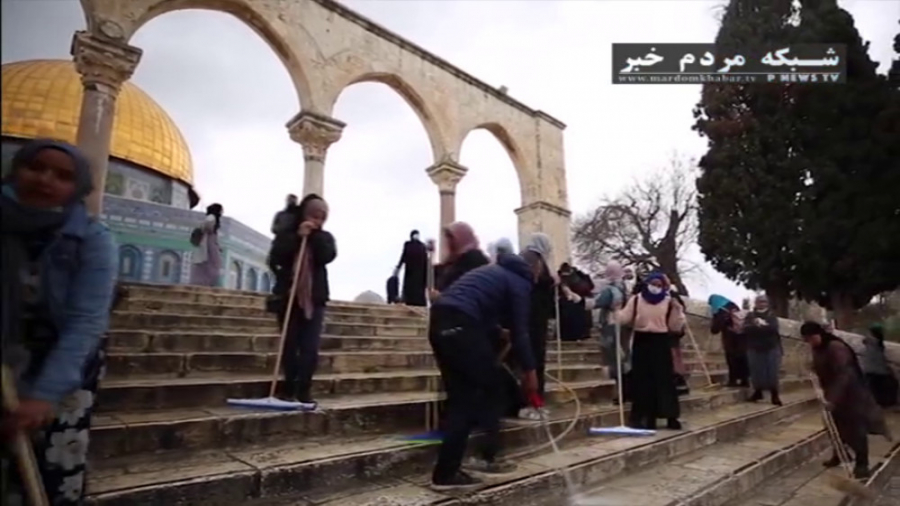 آماده سازي مسجدالاقصي براي ماه...