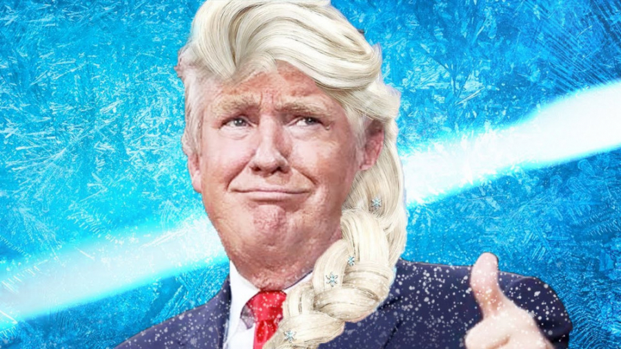 ترامپ برای ما اهنگ السا فروزن...