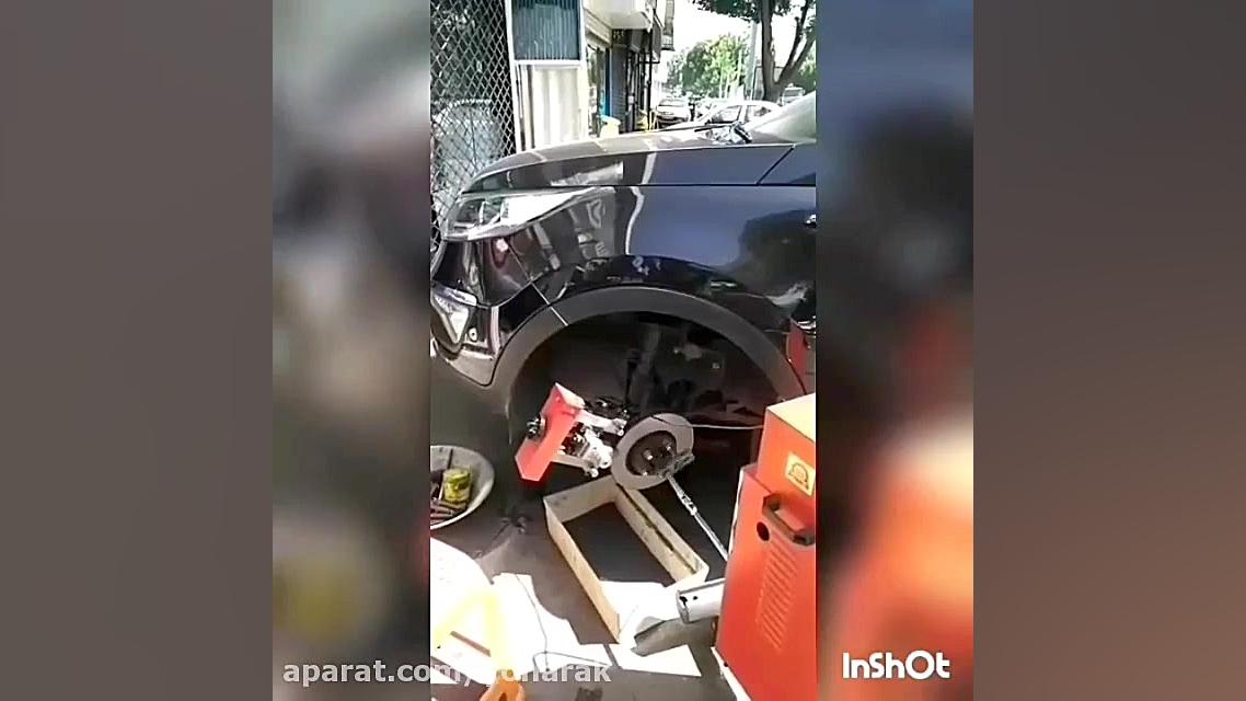 دستگاه تراش و تابگیری دیسک چرخ