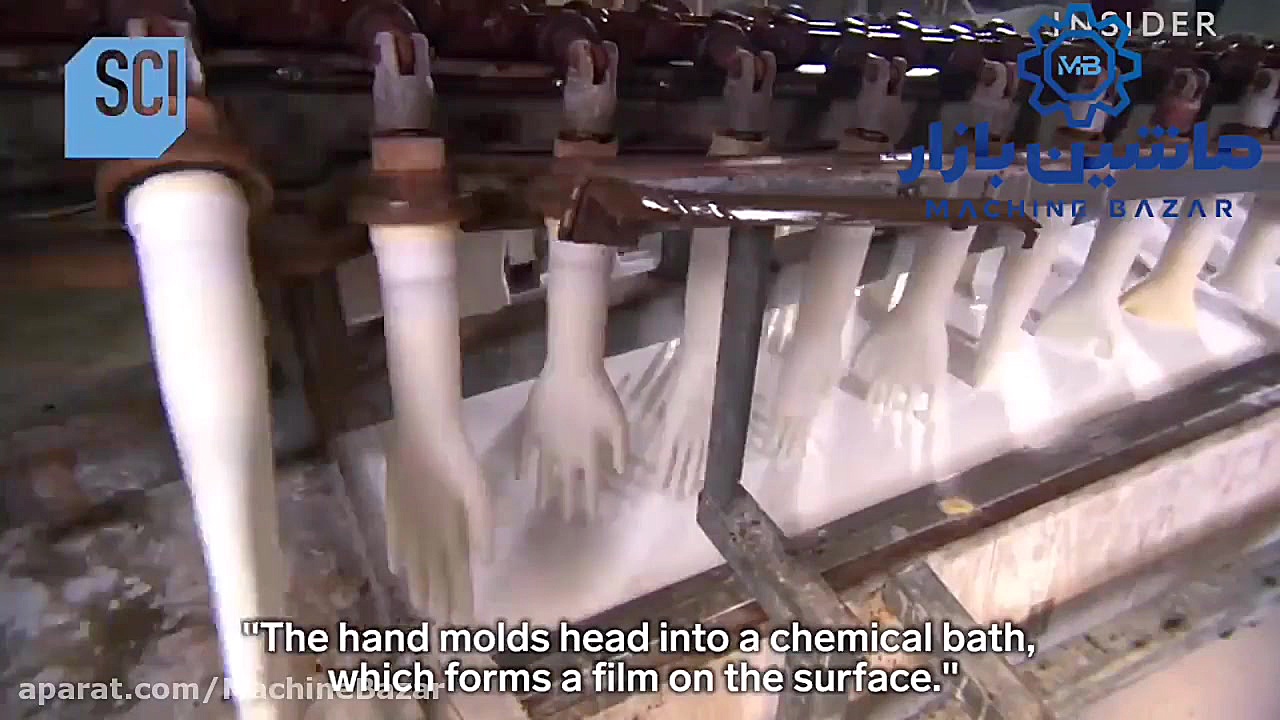 فرآیند تولید دستکش‌های لاستیکی