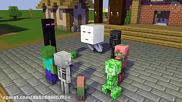 انیمیشن ماینکرافت مدرسه هیولا‌...
