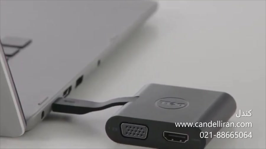 Dell DA200 Adapter USB-C to HDMI VGA Ethernet and USB 3.0 Connectivity