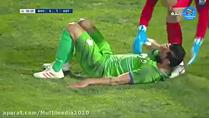 خلاصه بازی استقلال 1  1 الشرطه...