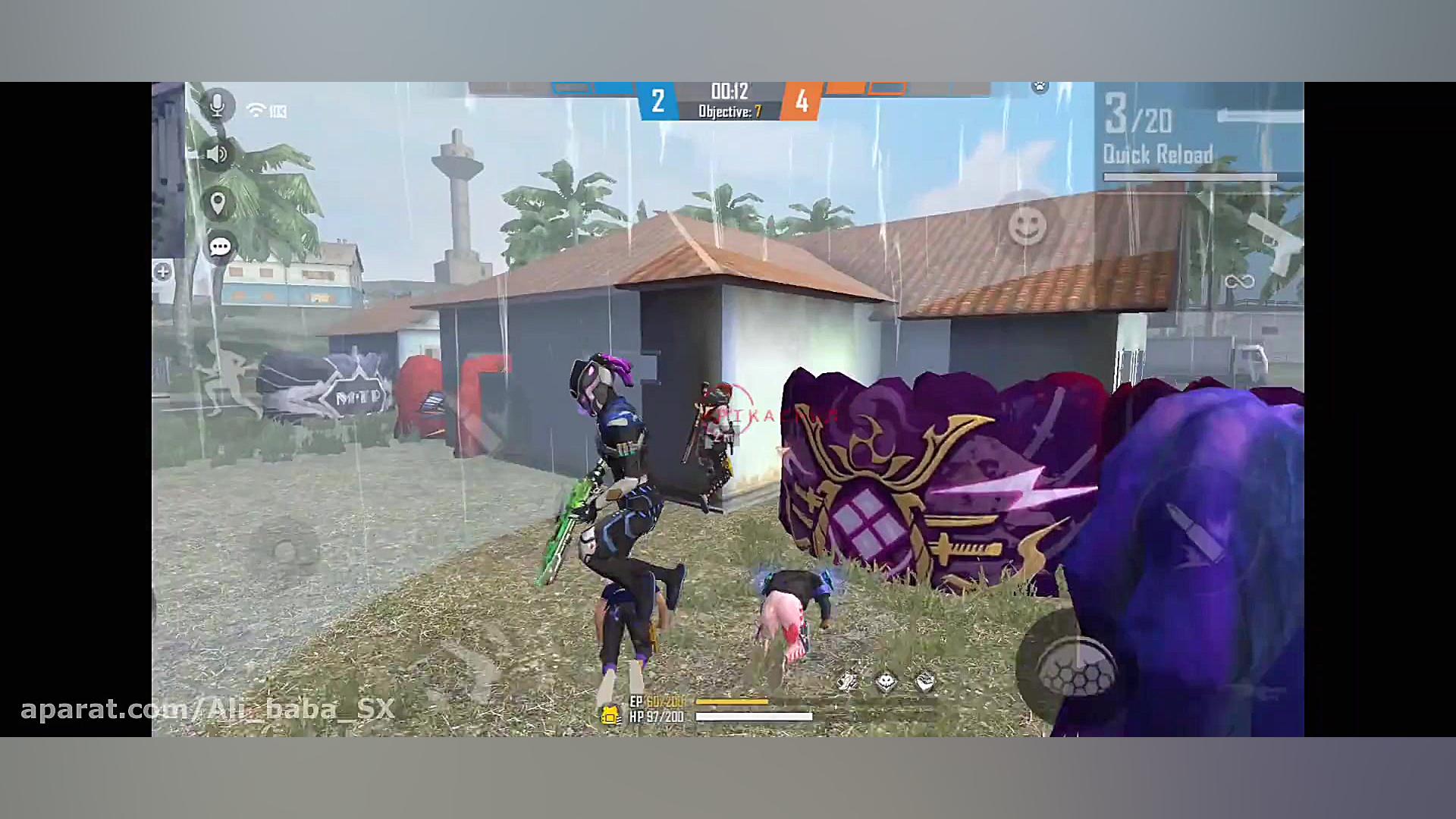 ALIBABA FREE FIRE one shot وان...