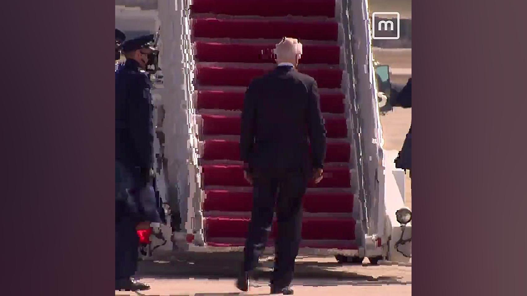 زمین خورن جو بایدن