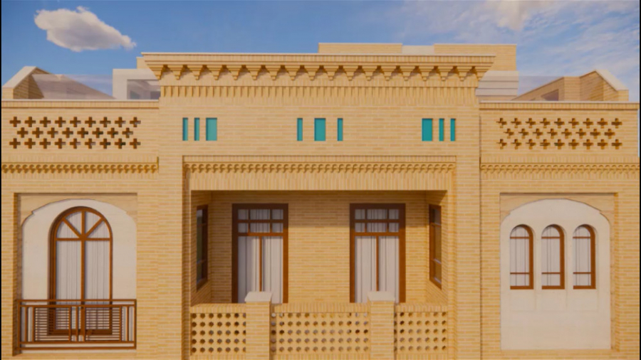 طراحی خانه گلها (خانه ایرانی)