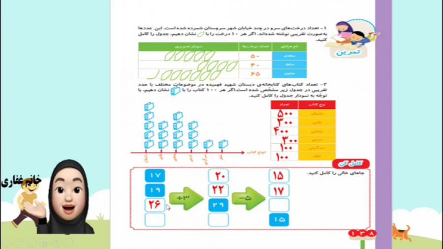 ریاضی دوم ابتدایی صفحه 138