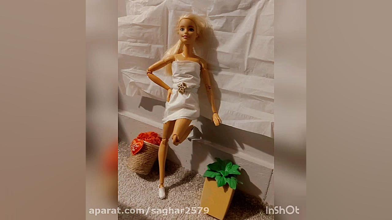 لباس برای باربی با دستمال