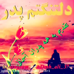 کلیپ بسیار غمگین  دلتنگتم پدر