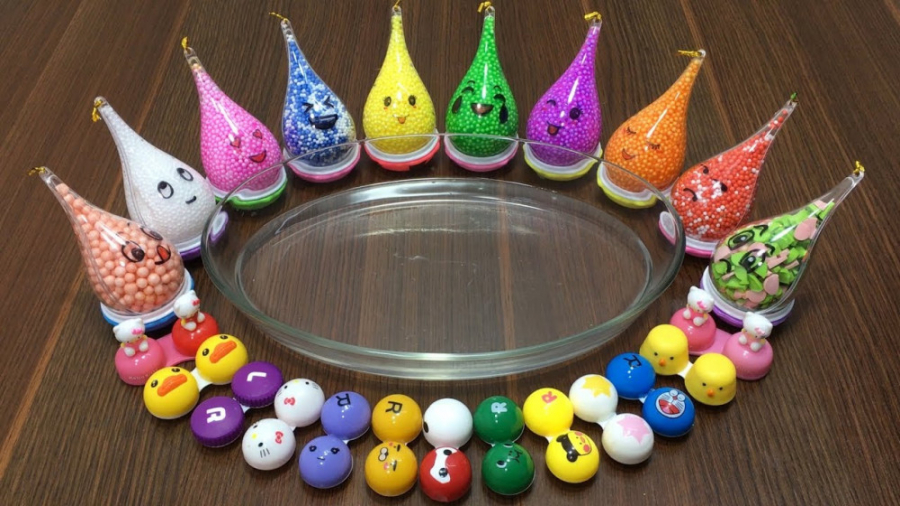 مخلوط انواع افزودنی در اسلایم...