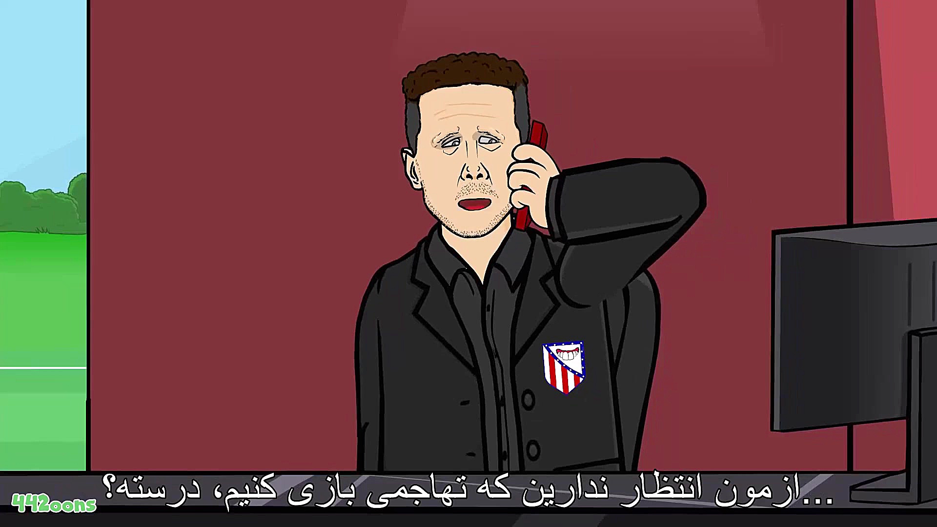 کارتون طنز واکنش مسی و رونالدو...