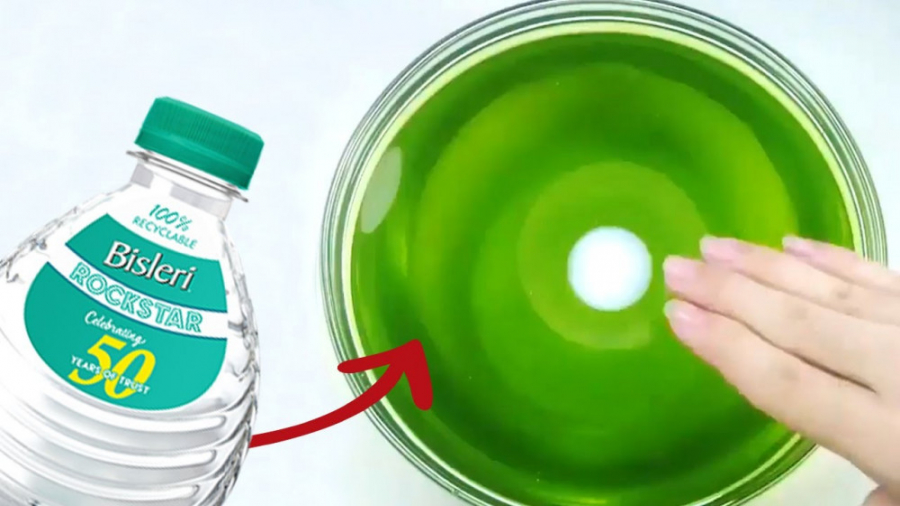 آموزش ساختن اسلایم شفاف رنگی