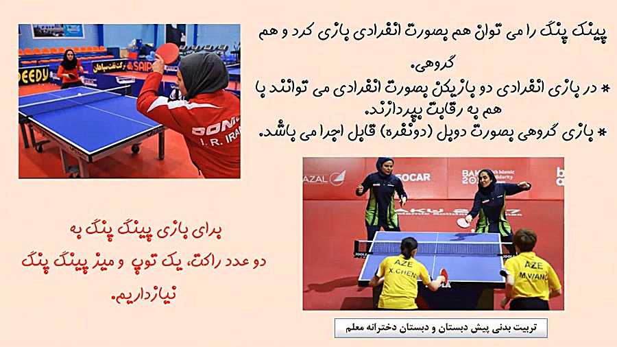 آشنایی با رشته ورزشی تنیس روی...