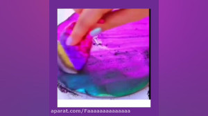 آموزش ساخت اسلایم کهکشانی