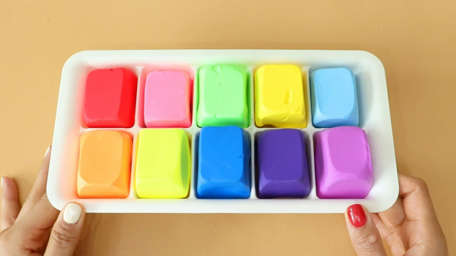 مخلوط اسلایم و خمیر کلی