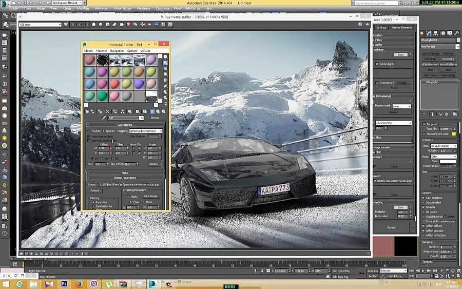 آموزش تکنیک Matte Render در انجین V-Ray