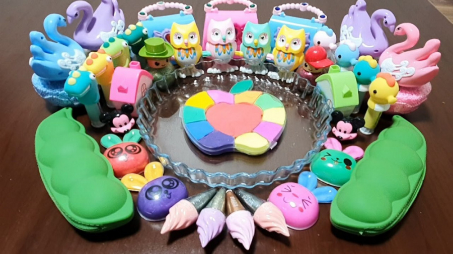 مخلوط انواع اسلایم و میکاپ