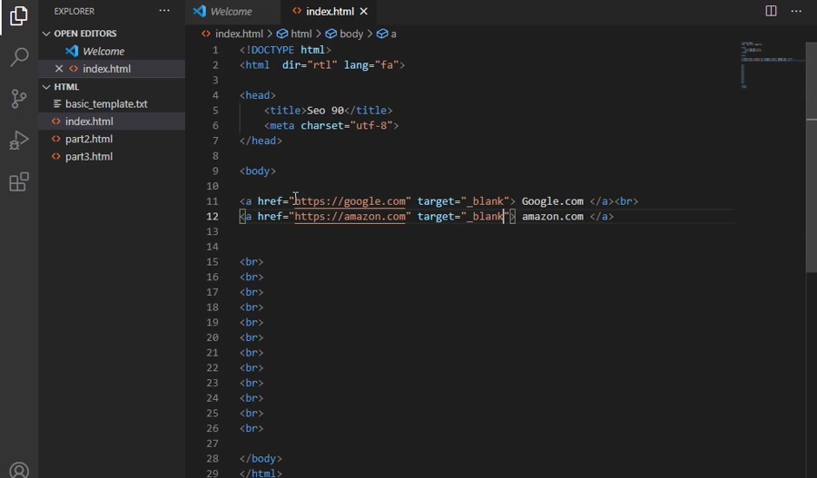 آموزش رایگان Html - صفر تا صد و تضمینی - قسمت چهارم