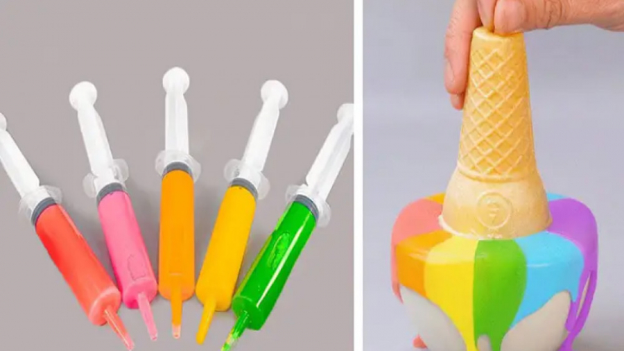 10 آموزش برتر کیک رنگین کمان |...