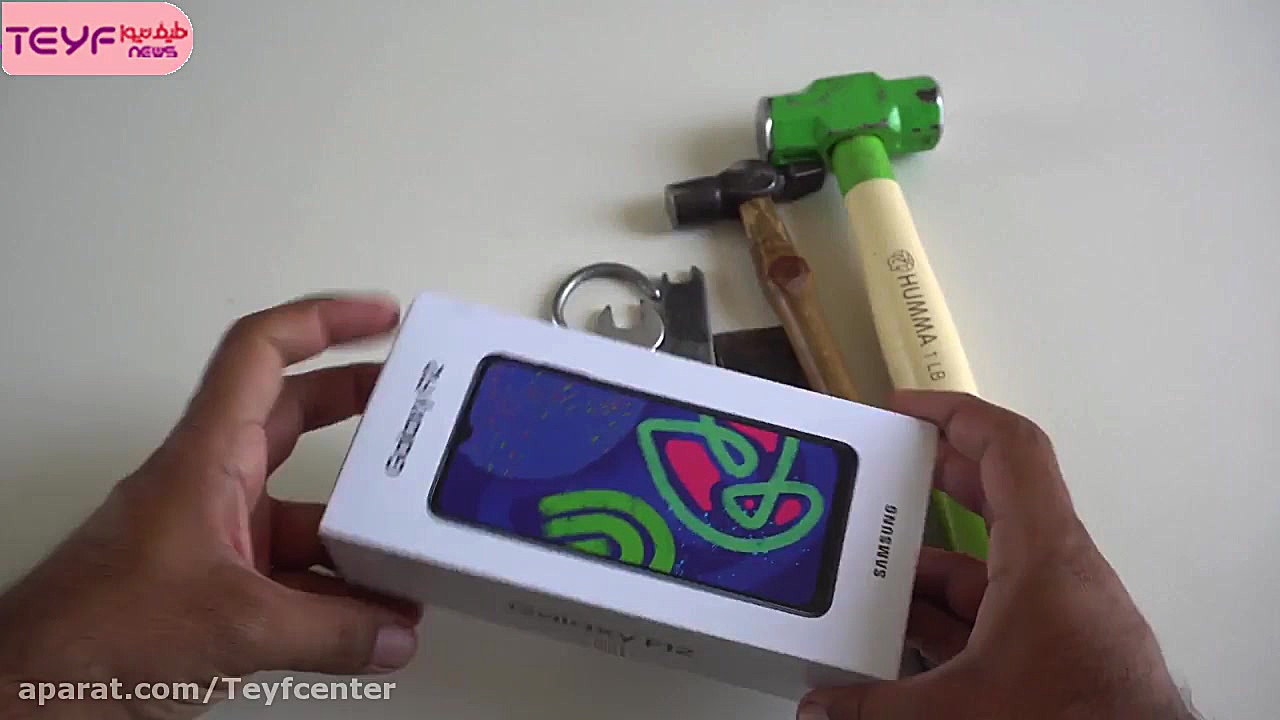 تست مقاومت نمایشگر گوشی گلکسی...