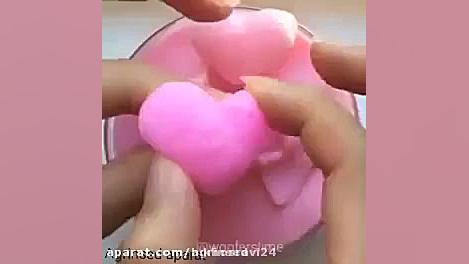اسلایم قلبی و صورتی کیوت کپی م...